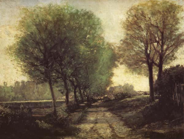 Alfred Sisley Lane near a Small Town oil painting picture